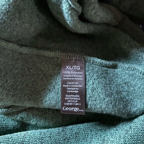 GEORGE-NWOT Zip Up Ladies XL Sweater - Picture 3 of 3